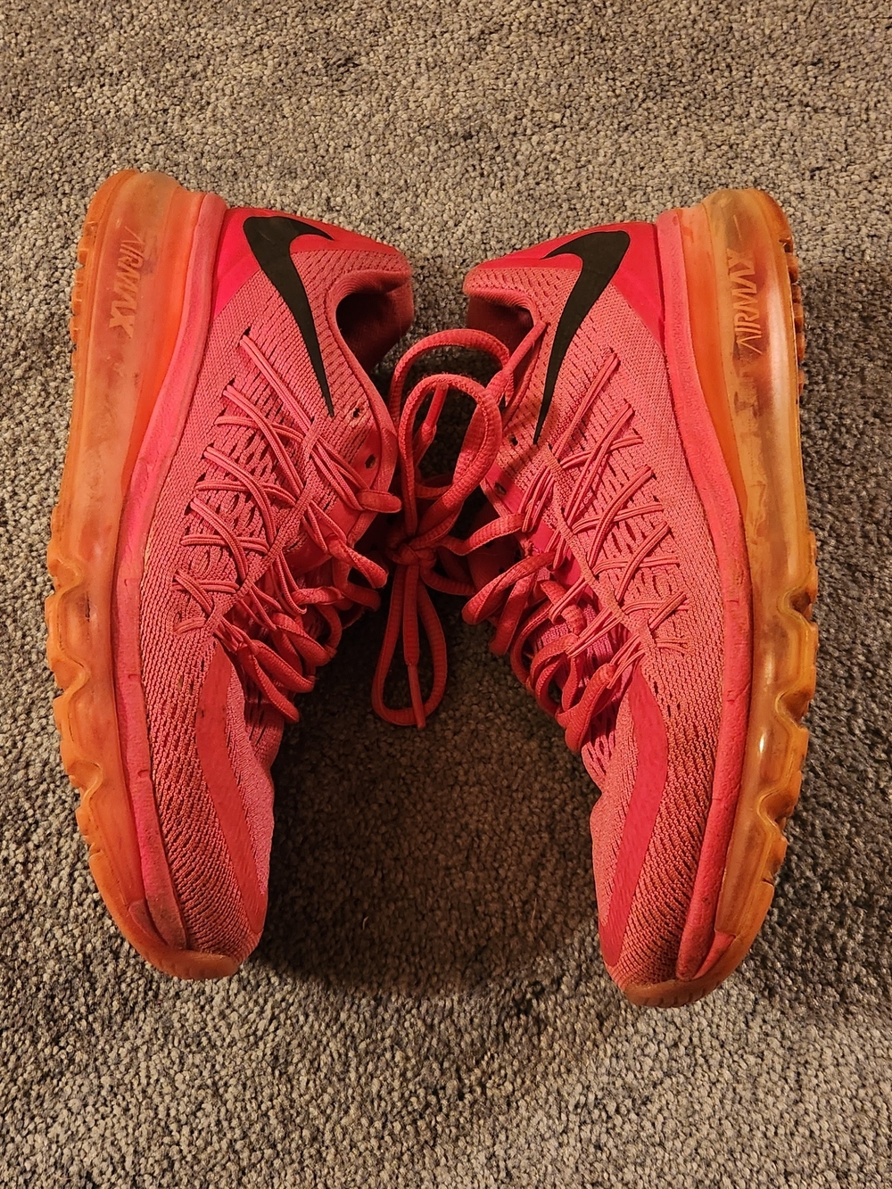 Women's Bright Pink Athletic Sneakers - Lightweight Comfort - Picture 3 of 4